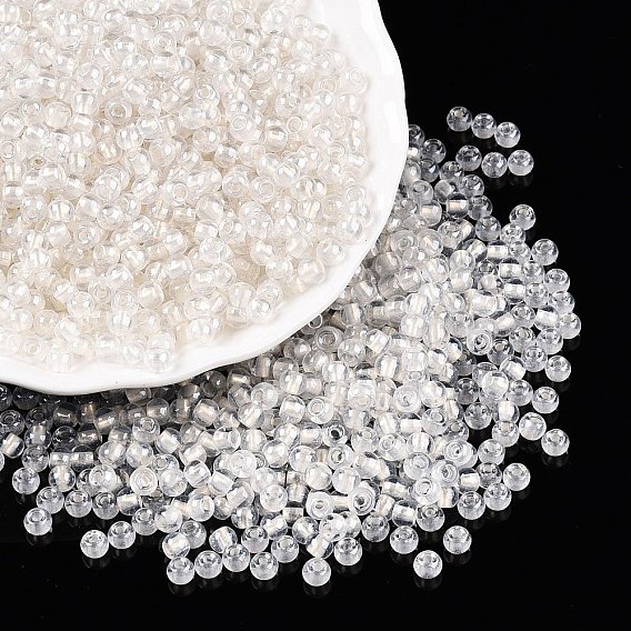 6/0 прозрачные внутри цветные стеклянные бусины круглой формы, круглое отверстие