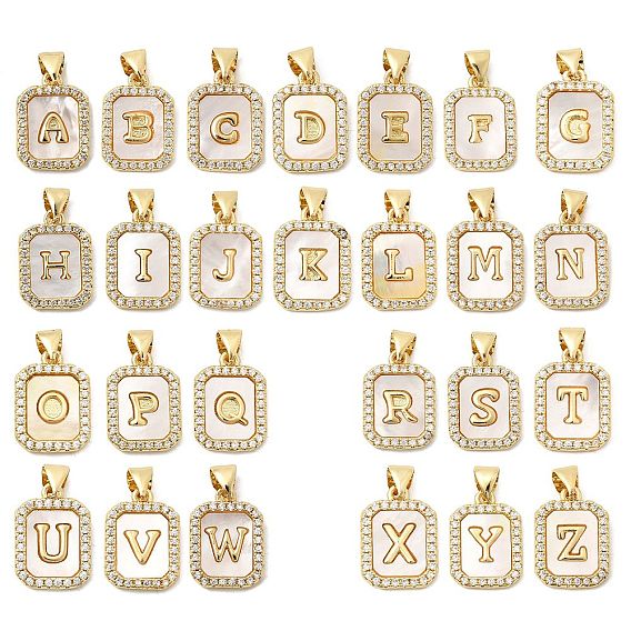 Латунные микропаве прозрачные подвески с фианитом, с естественной оболочке, без кадмия и без свинца, долговечный, стойки покрытие