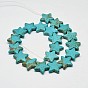 Dyed Synthetic Turquoise Bead Strands, Star