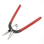 Jewelry Pliers, Iron Flat Nose Pliers, with and Plastic, 150x100x10mm