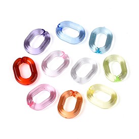Connecteurs rapides acryliques transparents, ovale