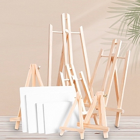 Wooden Easels, with Frame, For Arts and Crafts DIY Painting Projects