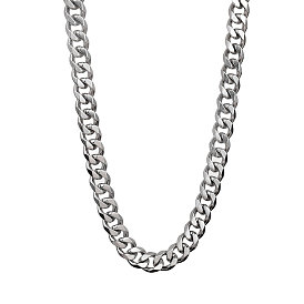 201 Stainless Steel Curb Chain Necklaces for Men