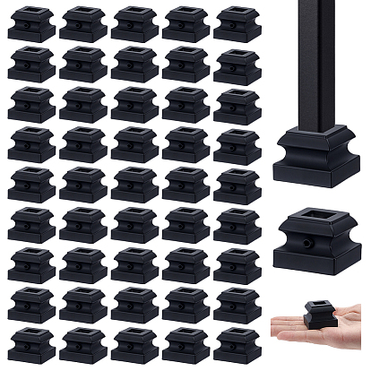 Железные основания для лестничных перил, чёрные