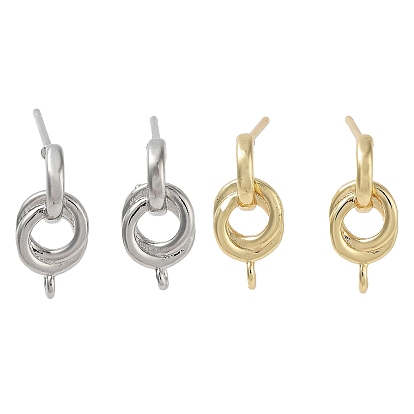 Поиск серег-гвоздиков из латуни, долговечный, без свинца и без кадмия, круглые