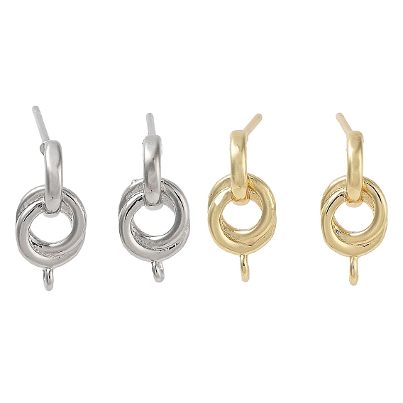 Поиск серег-гвоздиков из латуни, долговечный, без свинца и без кадмия, круглые