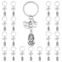 20шт. брелки из сплава, с железными кольцами, человек