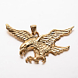 Eagle/Hawk Charm 304 Stainless Steel Big Pendants, 42x68.5x4mm, Hole: 4.5x9mm