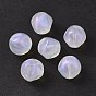 Transparent Acrylic Beads, Glitter Powder, Round