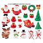 Christmas Miniature Ornaments, Resin Christmas Decorations, for Christmas Party, Mixed Shapes