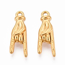 304 подвески из нержавеющей стали, рок-жест очарование