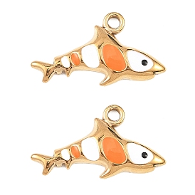 304 нержавеющей стальной эмали подвески, рыбы прелести, вакуумное покрытие pvd