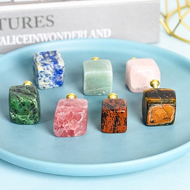 Gemstone Drawer Knobs, Drawer Pulls Handle, Iron Screw, for Home, Cabinet, Cupboard and Dresser