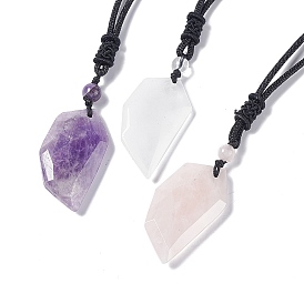 Ожерелье с подвеской в форме кинжала из натурального драгоценного камня для женщин