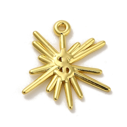 304 Stainless Steel Pendants, Dollar Sign Charm