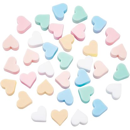 36 шт. 6 цветные экологически чистые силиконовые шарики пищевого качества, сердце