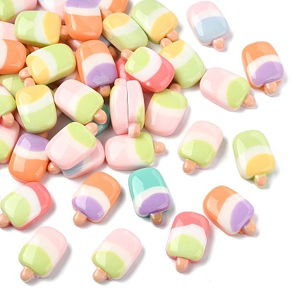 Непрозрачные кабошоны из смолы, мороженое