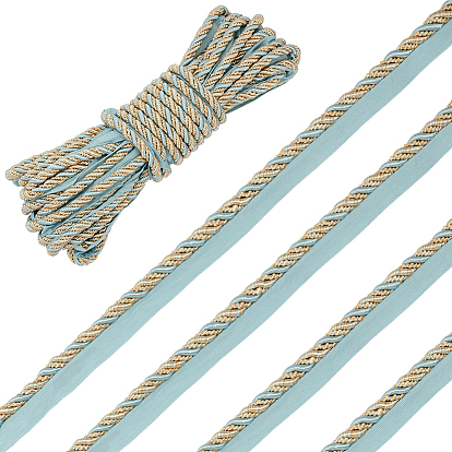 12.5m отделка из полиэфирного витого шнура, Обивка, отделка края, шнур для шитья, для украшения штор, дивана