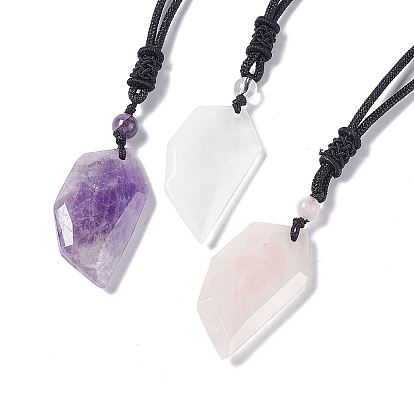 Ожерелье с подвеской в форме кинжала из натурального драгоценного камня для женщин