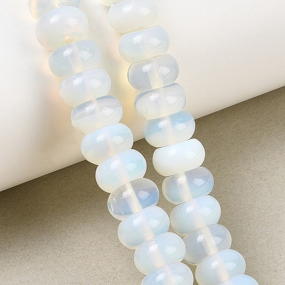 Opalite бисер пряди, гладкая рондель