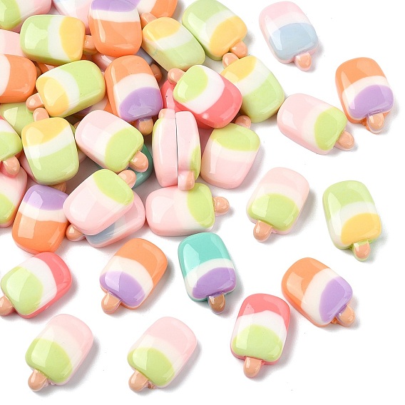 Непрозрачные кабошоны из смолы, мороженое