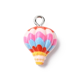 Непрозрачные подвески смолы, очарование воздушного шара, с железной платиной петлей