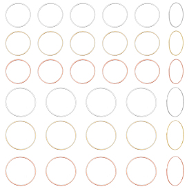 180Pcs 3 Color Brass Linking Rings, Lead Free & Nickel Free, Ring