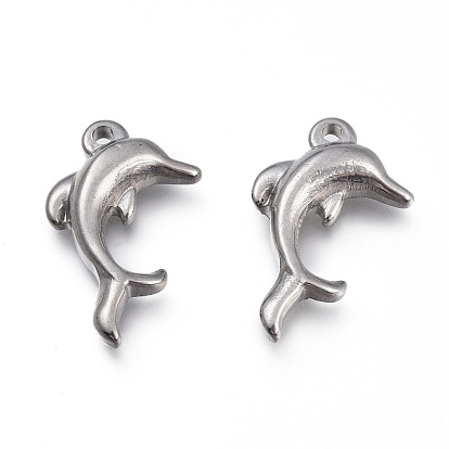 Pendentifs en acier inoxydable, dauphin