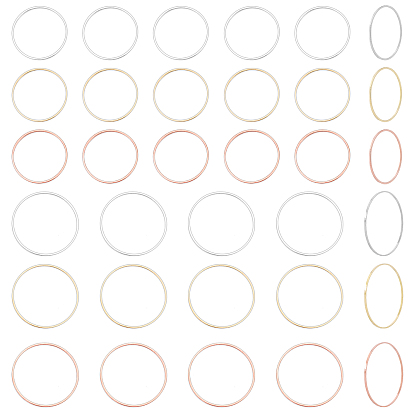 180Pcs 3 Color Brass Linking Rings, Lead Free & Nickel Free, Ring