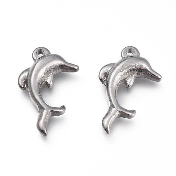 304 Stainless Steel Pendants, Dolphin