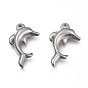 304 Stainless Steel Pendants, Dolphin