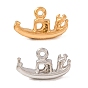 304 Stainless Steel Pendants, Boat Charms, Long-Lasting Plated