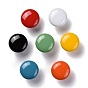 Round-shaped Porcelain Cabinet Door Knobs, Kitchen Drawer Pulls Cabinet Handles, with Iron Screws