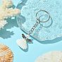 Angel Shell Pendant Keychain, with Iron Keychain Ring