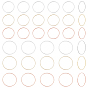 180Pcs 3 Color Brass Linking Rings, Lead Free & Nickel Free, Ring