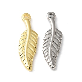 304 подвески из нержавеющей стали, очарование перьев, ионное покрытие (ip)