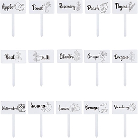 1 набор акриловых этикеток для растений, для семян в горшках травы цветы овощи