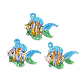 Подвески лэмпворк ручной работы, рыба