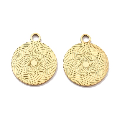 Ионное покрытие (ip) 304 подвески из нержавеющей стали, плоский круглый шарм