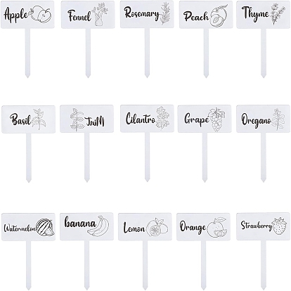 1 набор акриловых этикеток для растений, для семян в горшках травы цветы овощи