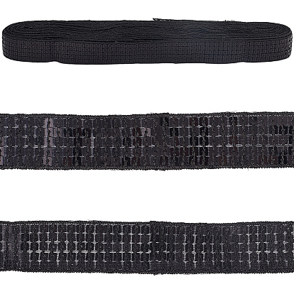 Полиэстер с ПВХ-пайетками, кружевная лента, аксессуары