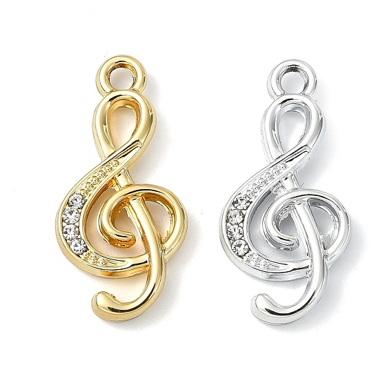 Сплава кристалла горный хрусталь подвески, прелести музыкальных нот, uv покрытие