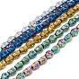 Electroplate Non-magnetic Synthetic Hematite Bead Strands, Skull
