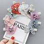 Butterfly Organza Alligator Hair Clips, with Metal Hair Clips, for Girls