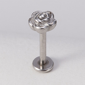 304 серьги из нержавеющей стали для хряща, плоская серьга сзади, пирсинг украшения