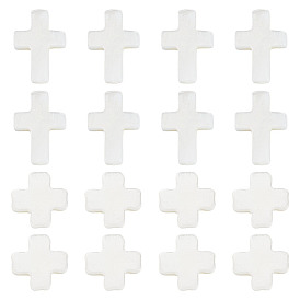 2 нити 2 стили бусины из натуральных пресноводных ракушек, крестик