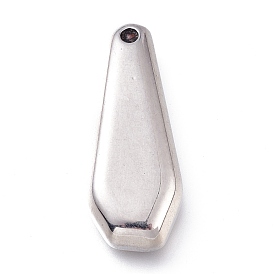 Pendentifs en acier inoxydable, larme