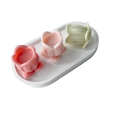 Tulip Food Grade Silicone Candle Molds, For Candle Making