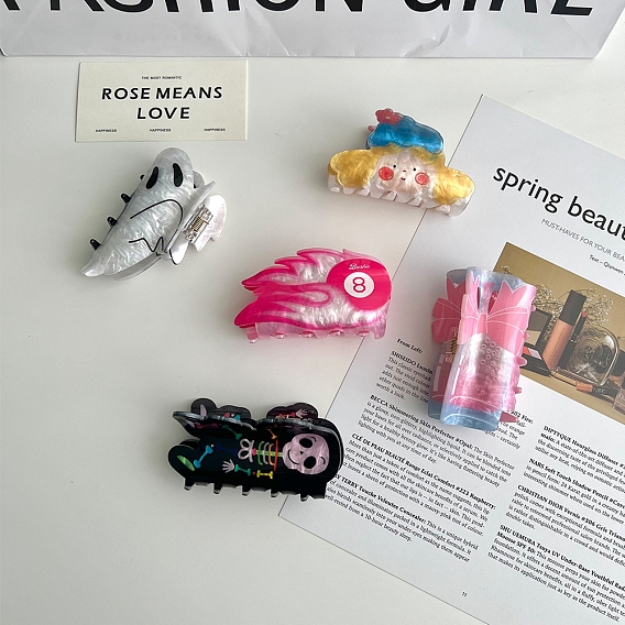 Акриловые коготь заколки, аксессуары для волос для женщин и девочек