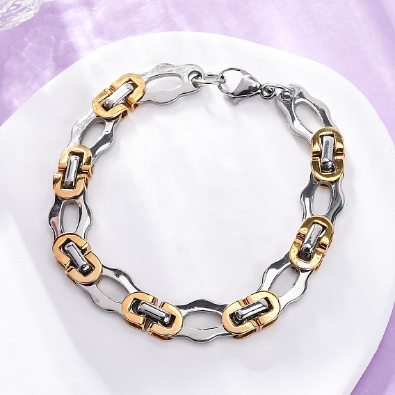 201 из нержавеющей стали византийские браслеты цепи, с 304 нержавеющей стали застежки